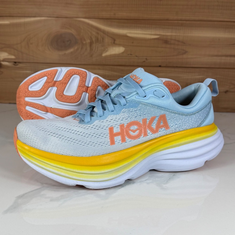 Hoka Bondi 8 Womens 8B Running Shoes Summer Song Country Air 1127952 SSCA